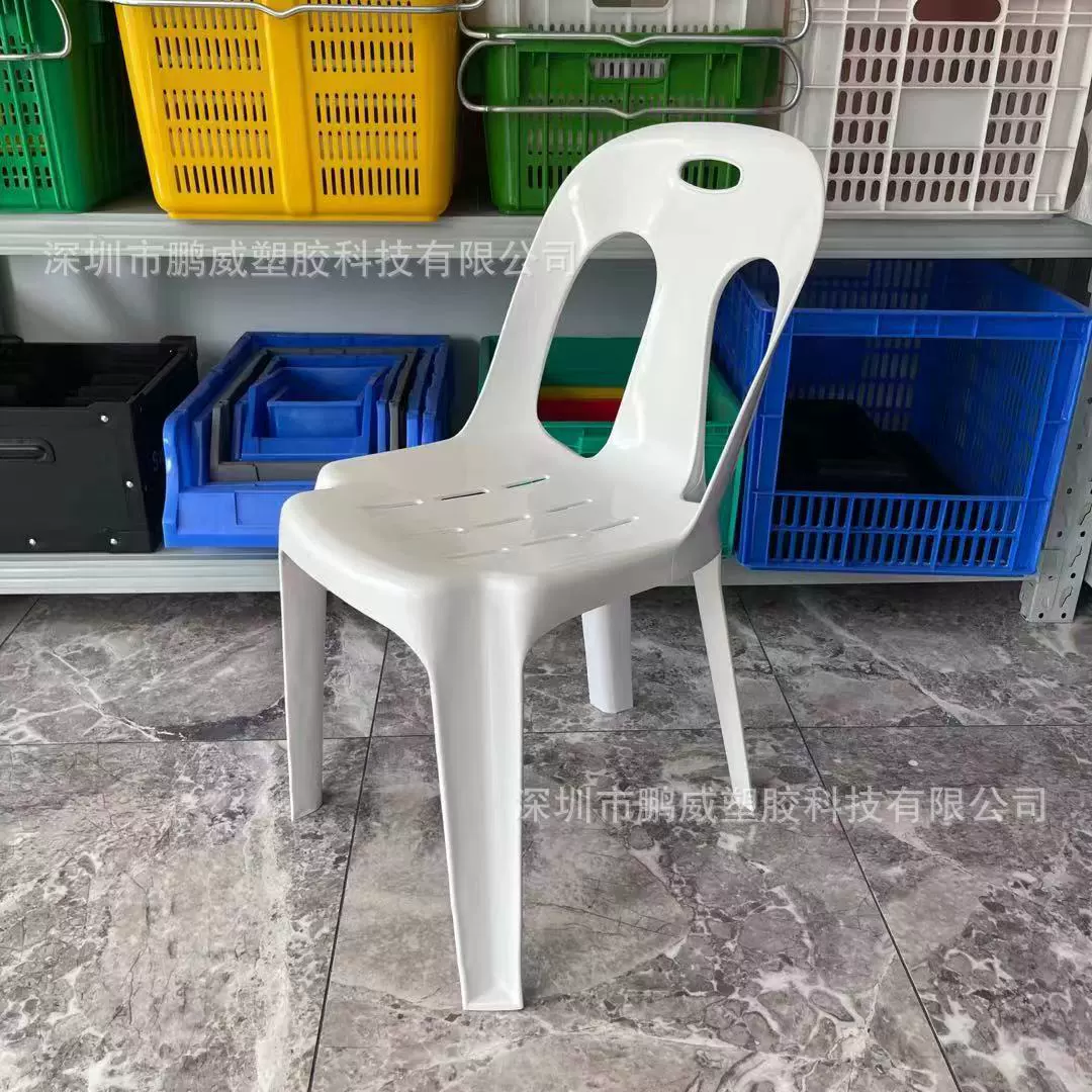 Утолщенный пластиковый стул домой задний стул Экспорт простой пляжный стул для отдыха на открытом воздухе подлокотник обеденный стул