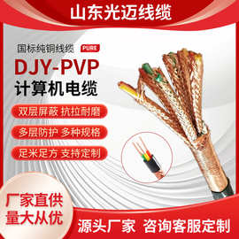 计算机电缆ZR-DJVPVP 国标DJYVP无氧铜单屏蔽双屏蔽 控制电缆