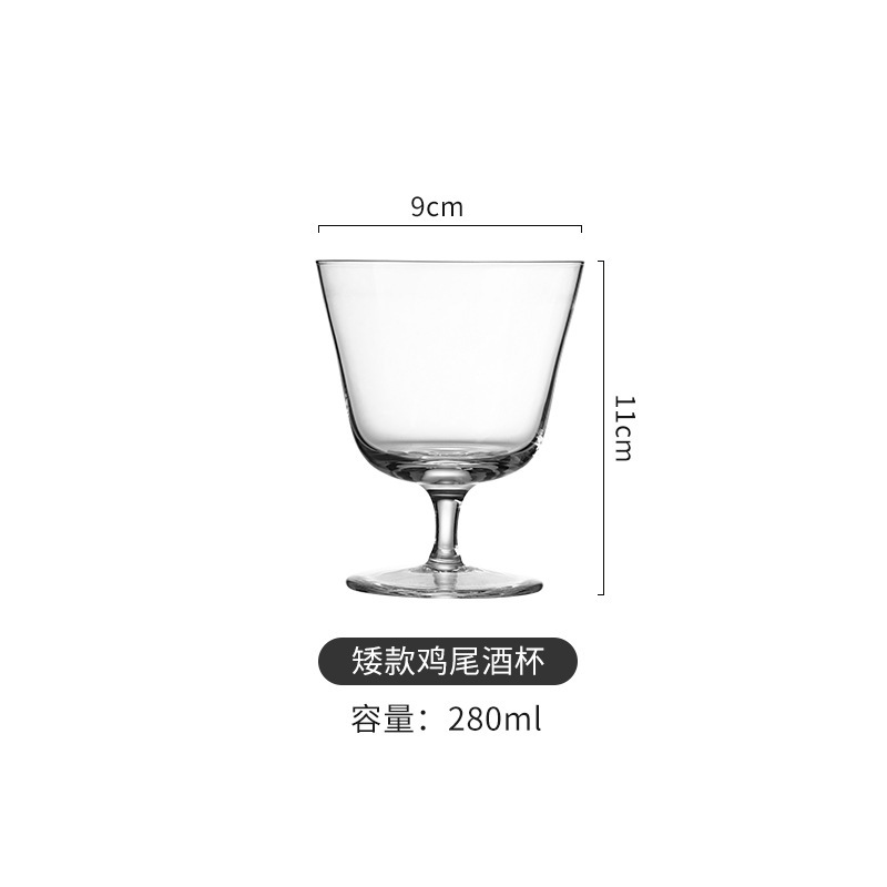 Tazas de champagne caseras de cristal de alto valor tazas de vino tazas de vidrio tazas de cóctel