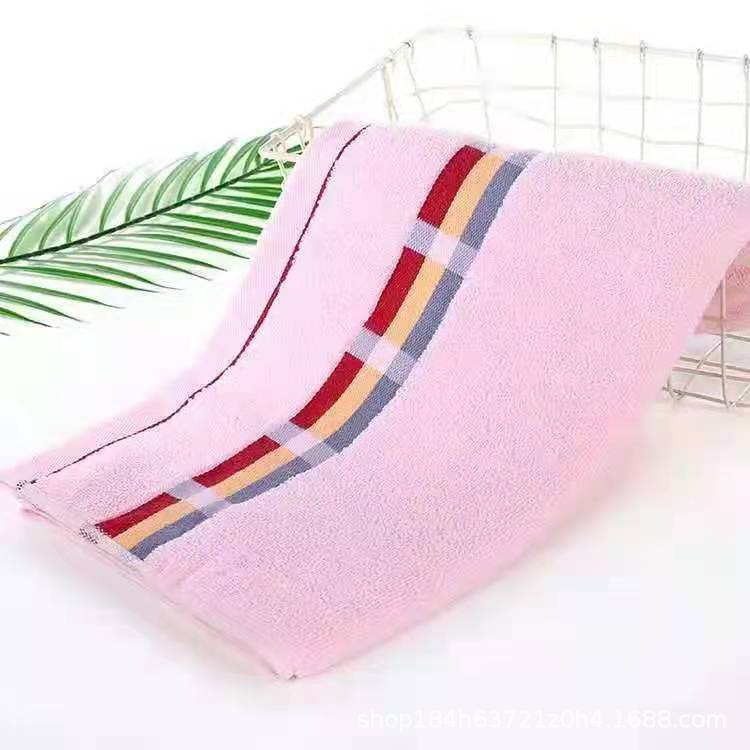 Cotton children's towel 25x 50cm kindergarten rectangular small towel wholesale soft absorbent cute does not fade