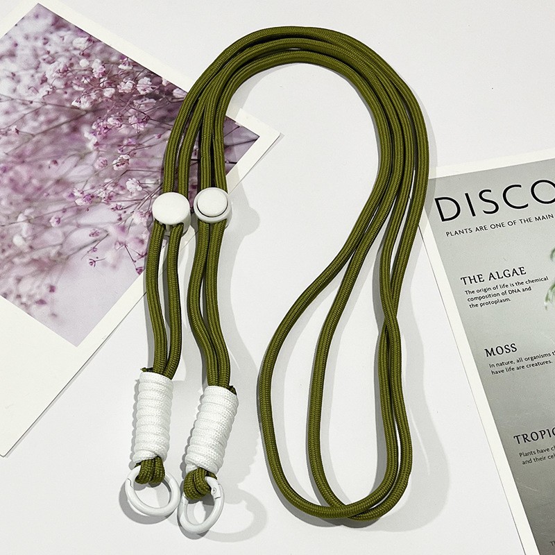 Cordón de teléfono móvil ajustable tejido anudado correa cuerda desmontable crossbody cuerda de teléfono móvil correa de teléfono móvil se puede llevar de vuelta