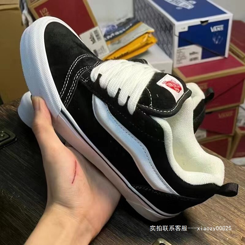Putian High-End Version Classic Vans Dragon Fruit Thick-Soled Shoes Knu Skool Retro Low-Top Sneakers Putian High-End Version Classic Vans Dragon Fruit Thick-Soled Shoes Knu Skool Retro Low-Top Sneakers