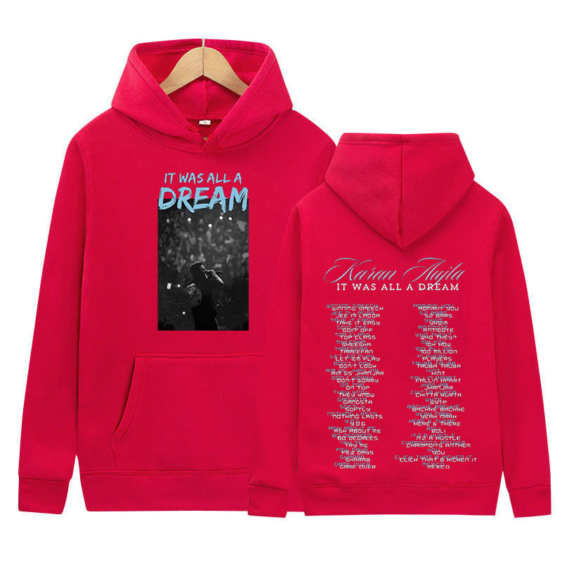 Karan Aujla It Was All A Dream Tour Álbum Suéter para hombres y mujeres Sudadera de moda retro