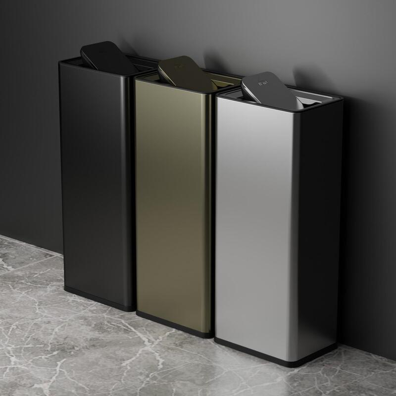 KTV corridor trash can, stairway vertical ashtray, commercial half-flip lid square smoke extinguishing bin for smoking areas KTV corridor trash can, stairway vertical ashtray, commercial half-flip lid square smoke extinguishing bin for smoking areas