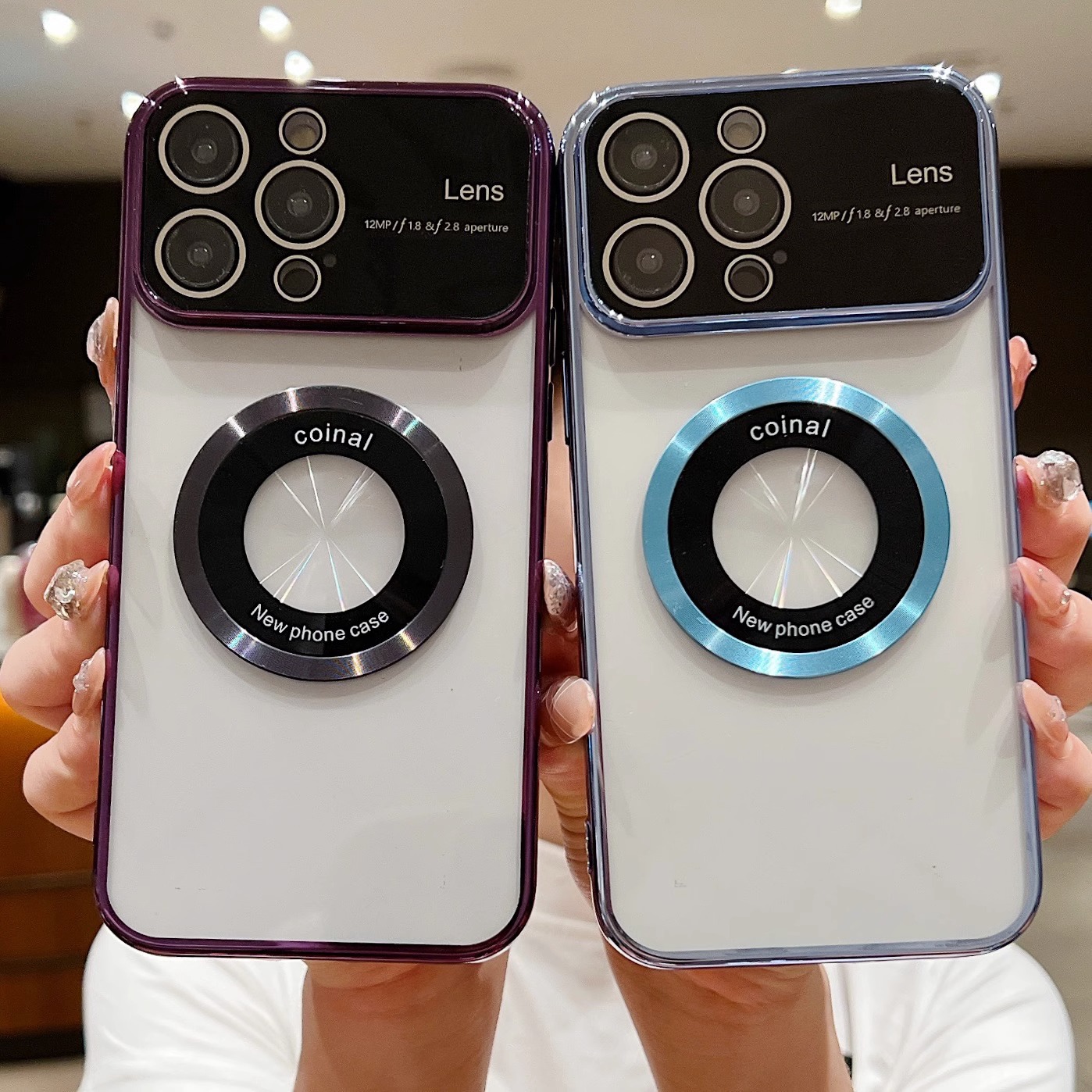 Electroplated Phone Case With Lens Protector For Iphone Series_voghion.com