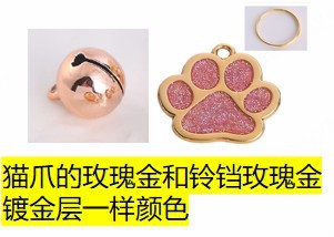 Europeo y americano transfronterizo Palma impresión metal goteo llavero adornos PET etiqueta grabado anti-perdido placa de identificación en stock