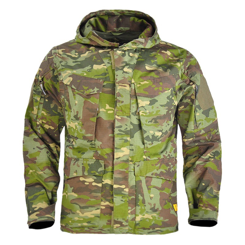 Hanye Outdoor M65 Tactical Windbreaker Camouflage Uniform Men's and Women's Work Jacket City Special Forces Outdoor Mountaineering Clothing