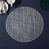 Cross -border circular irregular texture hollow PVC Western food cushion Nordic light luxury wind insulation dining table cushion