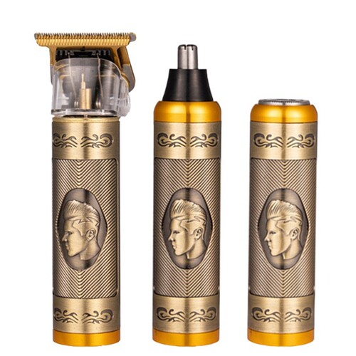 Cross-border new multi-functional three-in-one hair clipper electric hair clipper men's razor oil head carving electric clipper