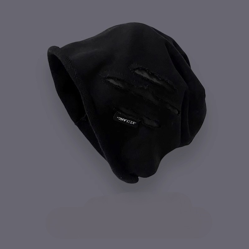 2023 nuevos productos hip-hop gorra fría mujer otoño invierno arañazos montones de gorra mujer suelta cabeza grande girantes de viento vestir