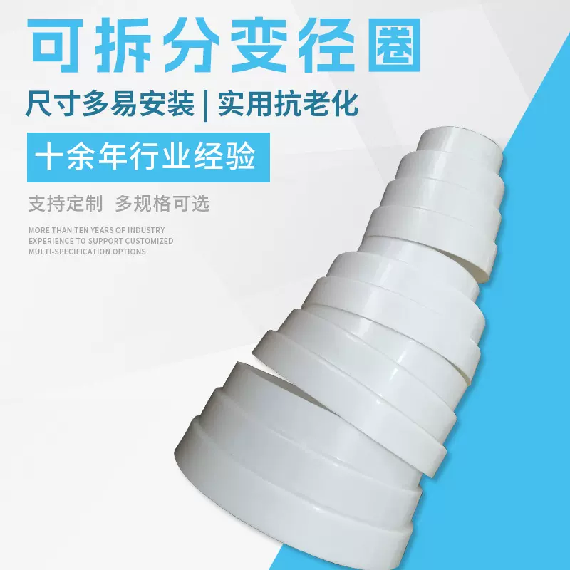 便携式排烟管变径圈通用塑料大小接头可携带烟管多用转换接头批发