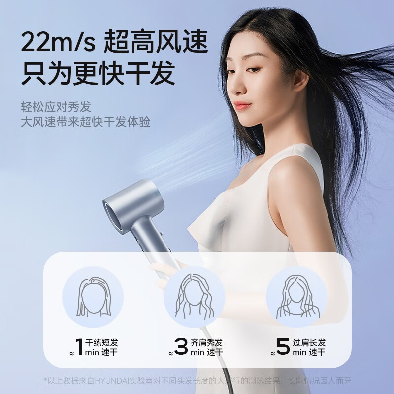 現代（ヒュンダイ）ハイパワー高速ヘアドライヤー 家庭用マイナスイオンハイパワー恒温ポータブルギフト卸売|undefined