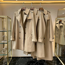 BUR肯辛顿版型 巴家女新款气质通勤中长款双排扣风衣外套 B家大衣