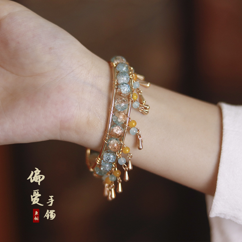 Little Red Book Ancient Style Bracelet Dunhuang Feitian Bracelet Handmade Exotian Style Tassel Super Fairy Matching Accessories Bracelet