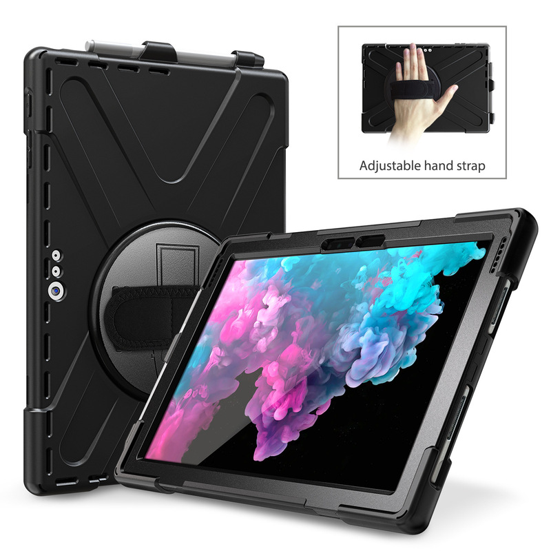 Applicable to Microsoft surface Pro4 Tablet 5 protective case 6 rotating 7 bracket Plus tablet computer protective case
