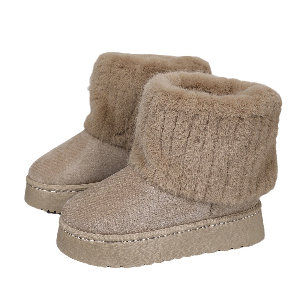 Women’s Shoes Winter Snow Boots – Fur-Lined Shoes (Non-Slip & Cozy)_voghion.com