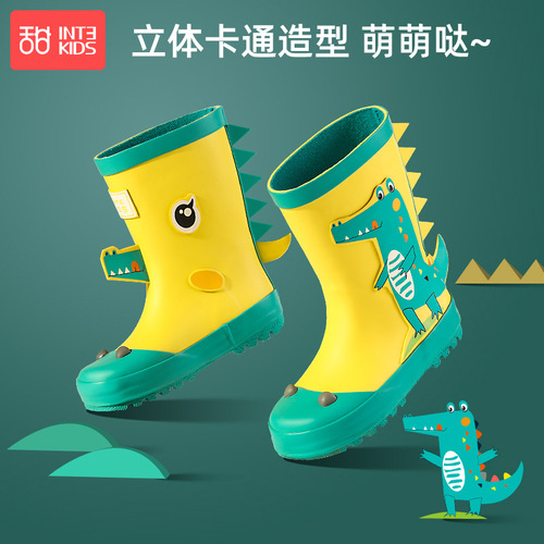 Tiantianzi children's rain boots boys and girls water shoes baby rain boots water boots medium and large children toddlers