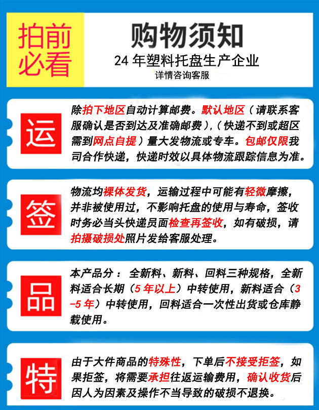 购物需知