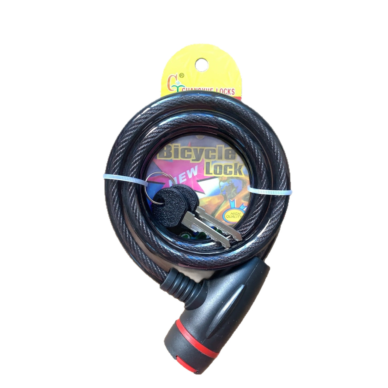Candado de Cable de Acero para Bicicleta Antirrobo de Aleación de Zinc para Bicicleta de Montaña y Moto