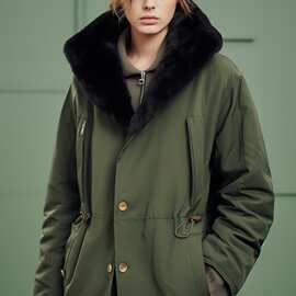 2025冬季新款毛领宽松加厚长袖棉衣 毛领军大衣 男女同款潮牌棉衣