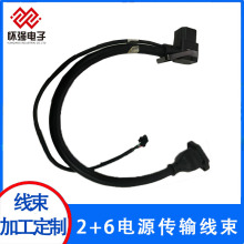 定制2+6鋰電轉接線外面電動車轉接頭 鐵塔電池換電櫃專用轉換插頭