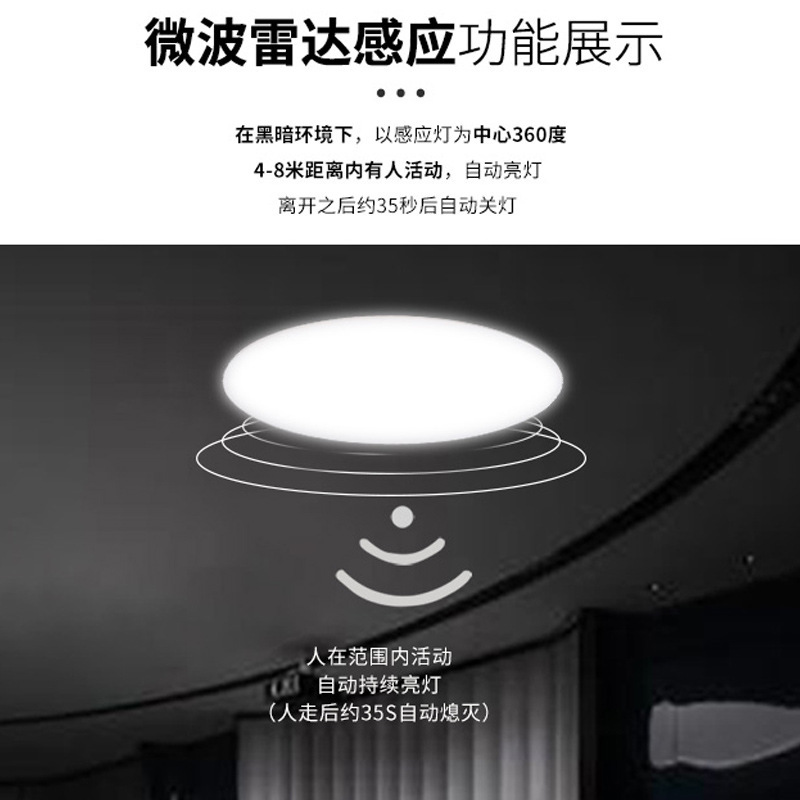 劳士 LED induction super bright ceiling light for bathroom for gazebo for corridor, human sensor