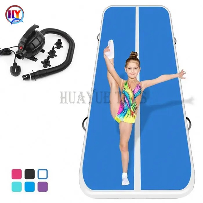 Brushed Inflatable Gymnastics Mat, Taekwondo Somersault Air Mat, Thickeneded Martial Arts Training Mat, Non-Slip Mat, Yoga Mat, Dance Mat