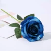 Bent velvet rose--blue