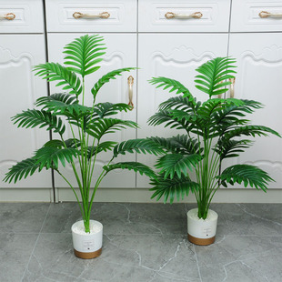 Nordic Style Simulation Green Plant Bonsai Fake Green Plant Bonsai Floor with Basin Flower Ornaments Table Set Indoor Living Room Decoration