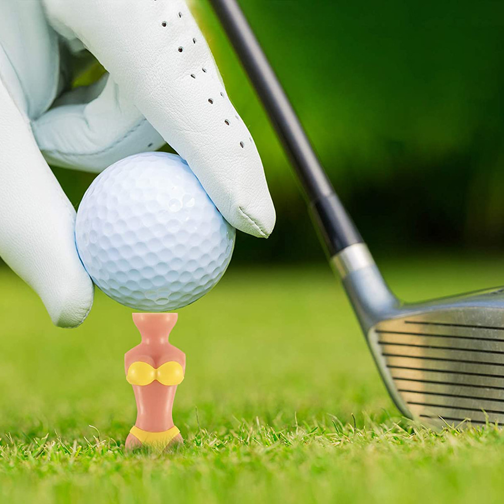 Golf Tee sexy bikini modelo belleza uñas de plástico bola de uñas diversión moda bola asiento