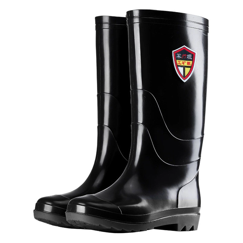 Мужские резиновые сапоги оптом, охрана труда, высокие кухонные, устойчивые к кислотам и щелочам, износостойкие резиновые сапоги с подошвой из теплая вода, резиновая обувь для строительной площадки