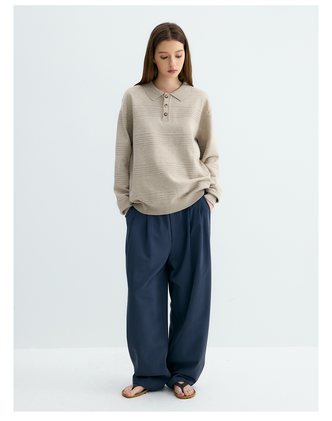 UNF Jacquard 250g Knit Polo