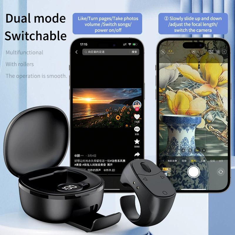 Новый прокруточный wheel мобильный телефон Bluetooth пульт управления видео электронная книга короткая драма пролистывание страниц вверх и вниз для съемки увеличения зум slow
