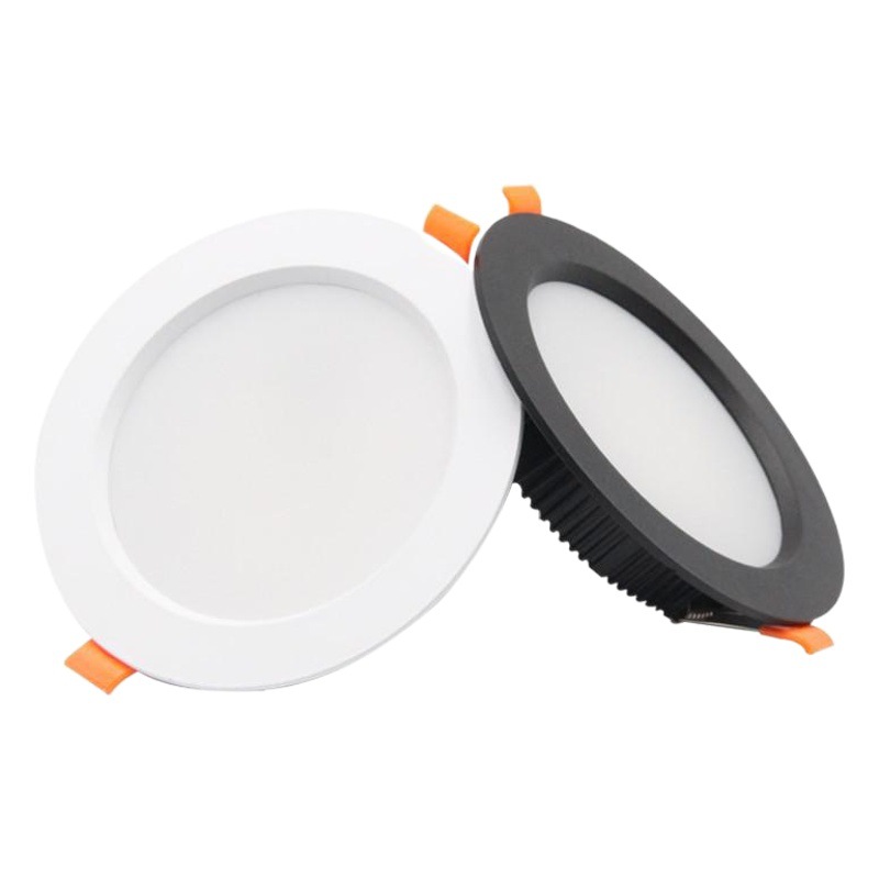 LED ultrafino downlight brillante todo-aluminio agujero luz 4 pulgadas 6 pulgadas 12w18w incrustado agujero 12cm lámpara de techo 8cm