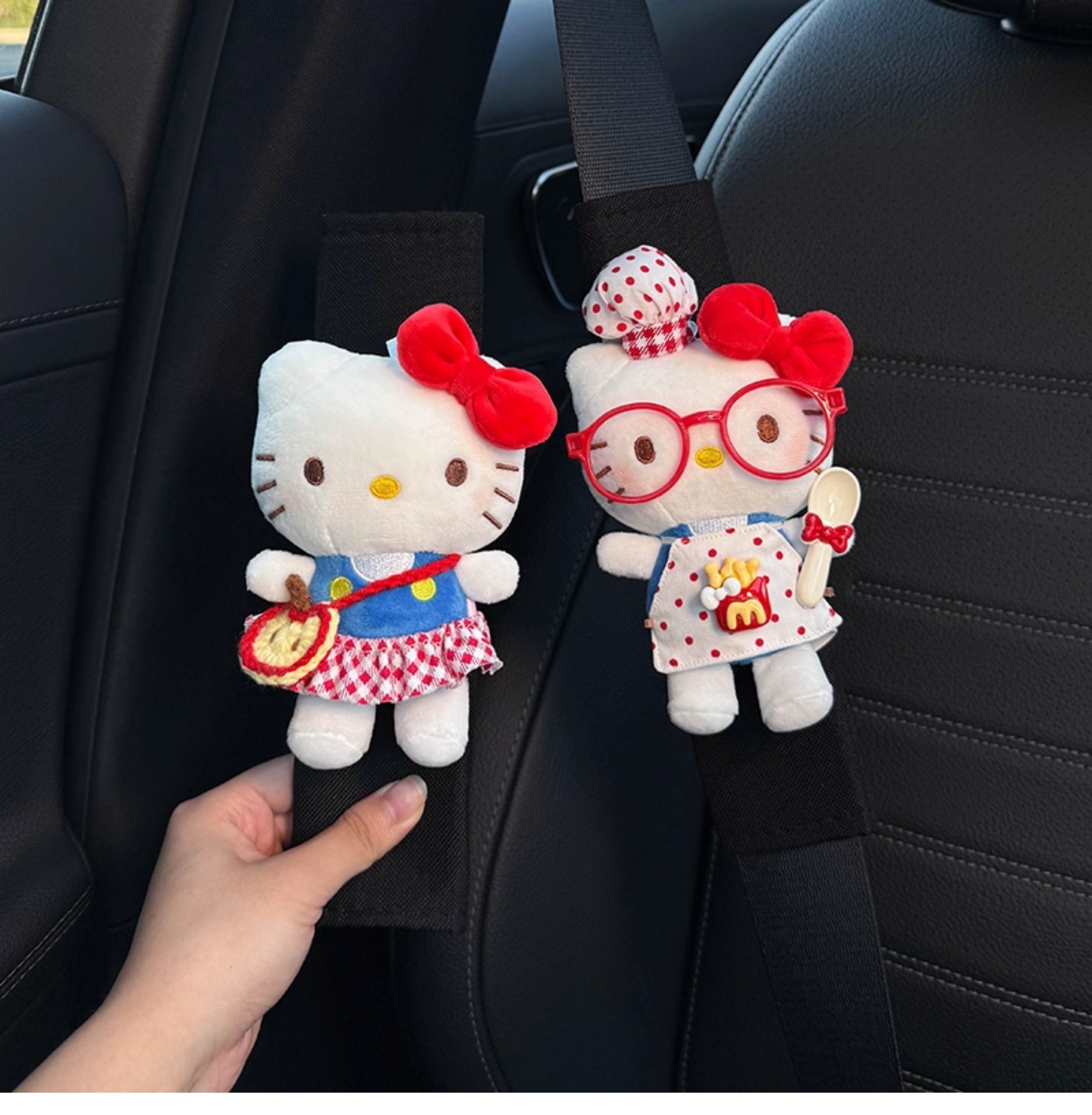 2026 New Model Car Seatbelt Shoulder Pads, Car Interior Seatbelt Decoration, Anti-Wear Clothing, Couple Set, Goddess Style