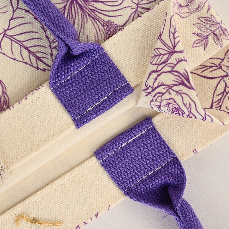 Bolsas de lino portátiles personalizadas bolsas de regalo de vacaciones de dibujos animados tridimensionales publicidad corporativa bolsa de lino personalizada