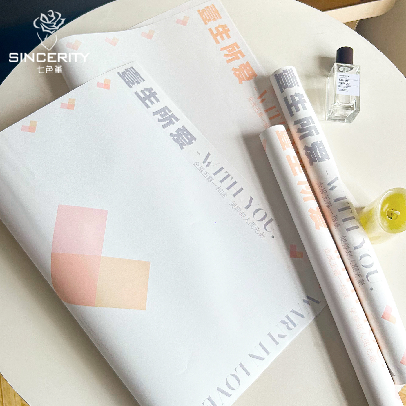 Los siete colores cordier amar toda la vida envases de flores ingleses engrosados diy embalaje artesanal florista material de embalaje de flores