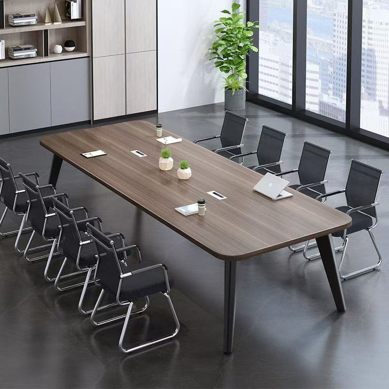 High-End Rectangular Conference Table, Modern and Simple Small Conference Training Table, Strip-Shaped Workbench, Long Table, Office Desk