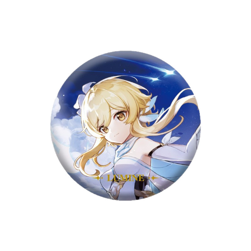 スポット正規品原神テーマ/縦絵シリーズ缶バッジバーピースカラー紙ペンダント人形|undefined