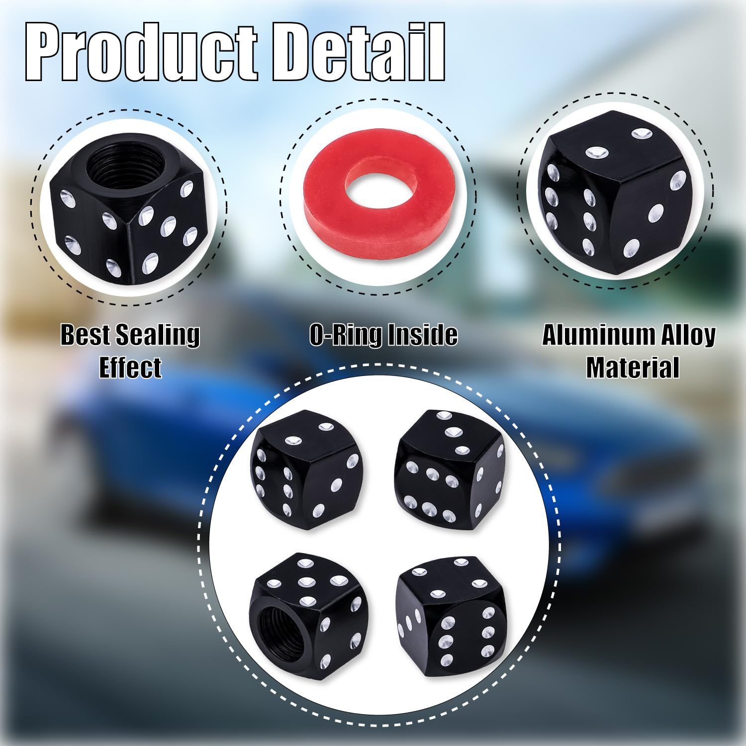 Aluminum alloy color sieve dice valve cap valve cap color valve cover universal valve cover tire cap