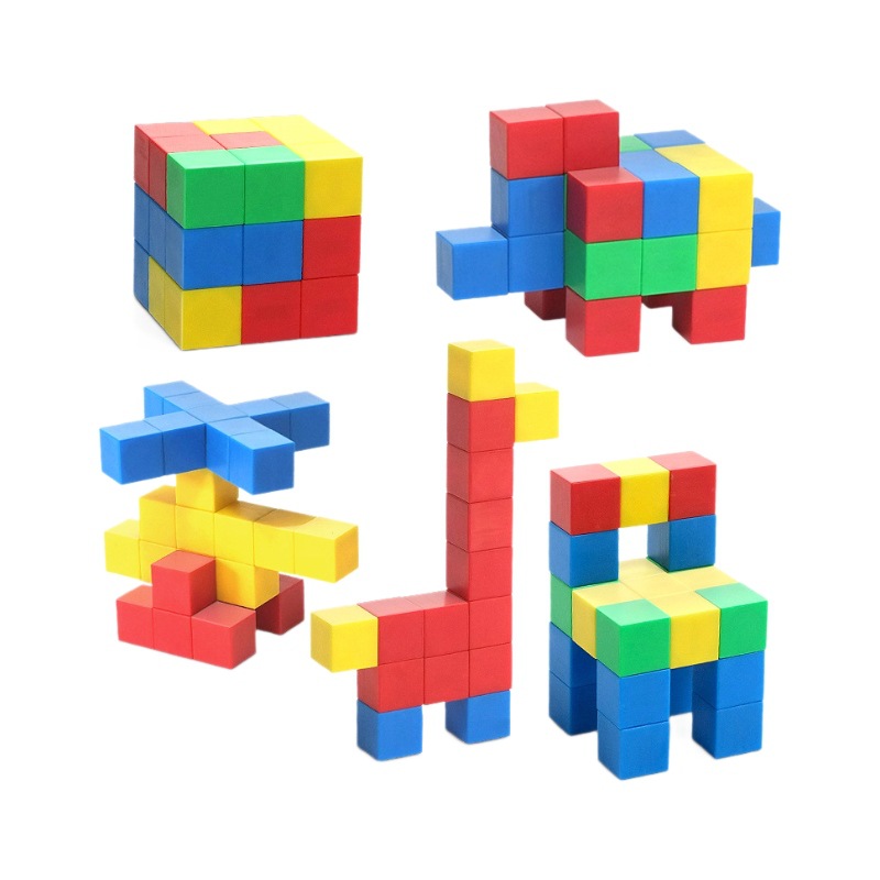 Mi mundo bloque magnético cuadrado magnético de madera de aluminio geometría juguetes magnéticos niños ayudas didácticas rompecabezas transfronterizos transfronterizos image 5