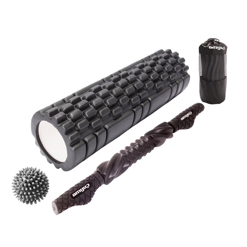 Factory direct sales of EVA hollow fitness foam rollers, massage rollers, muscle relaxers, and yoga roller sets.