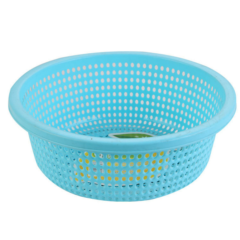 プラスチック排水バスケットキッチン肥厚大型新しい野菜洗濯バスケット家庭用フルーツボウルラウンドフルーツ耐久性|undefined