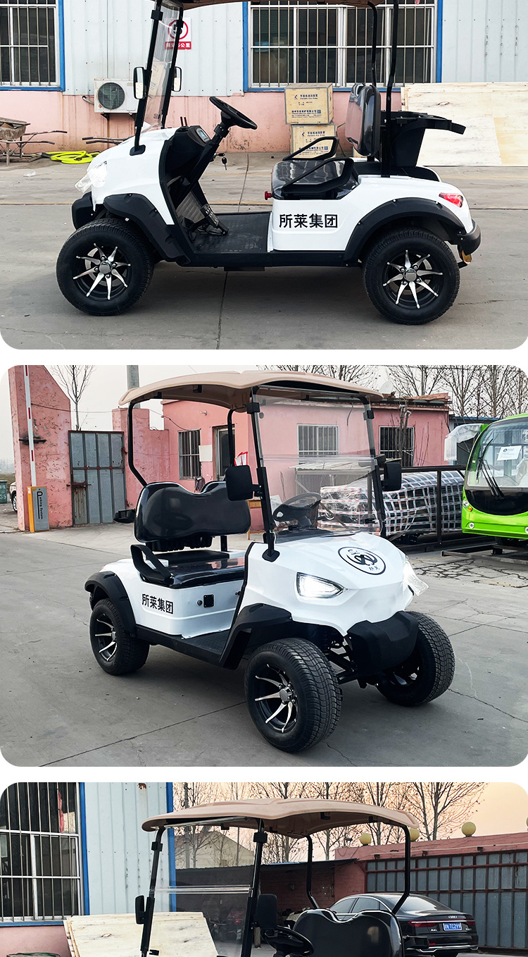 Foreign trade export 2 electric golf cart scenic spot tourism four-wheel sightseeing car real estate ferry car