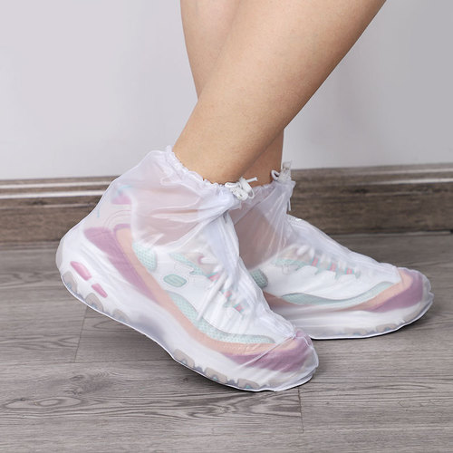 Anti-slip, wear-resistant and rain-proof shoe covers, thickened, snow-proof and anti-fouling PVC snowy men's and women's water shoe covers with waterproof layer, rain boot covers