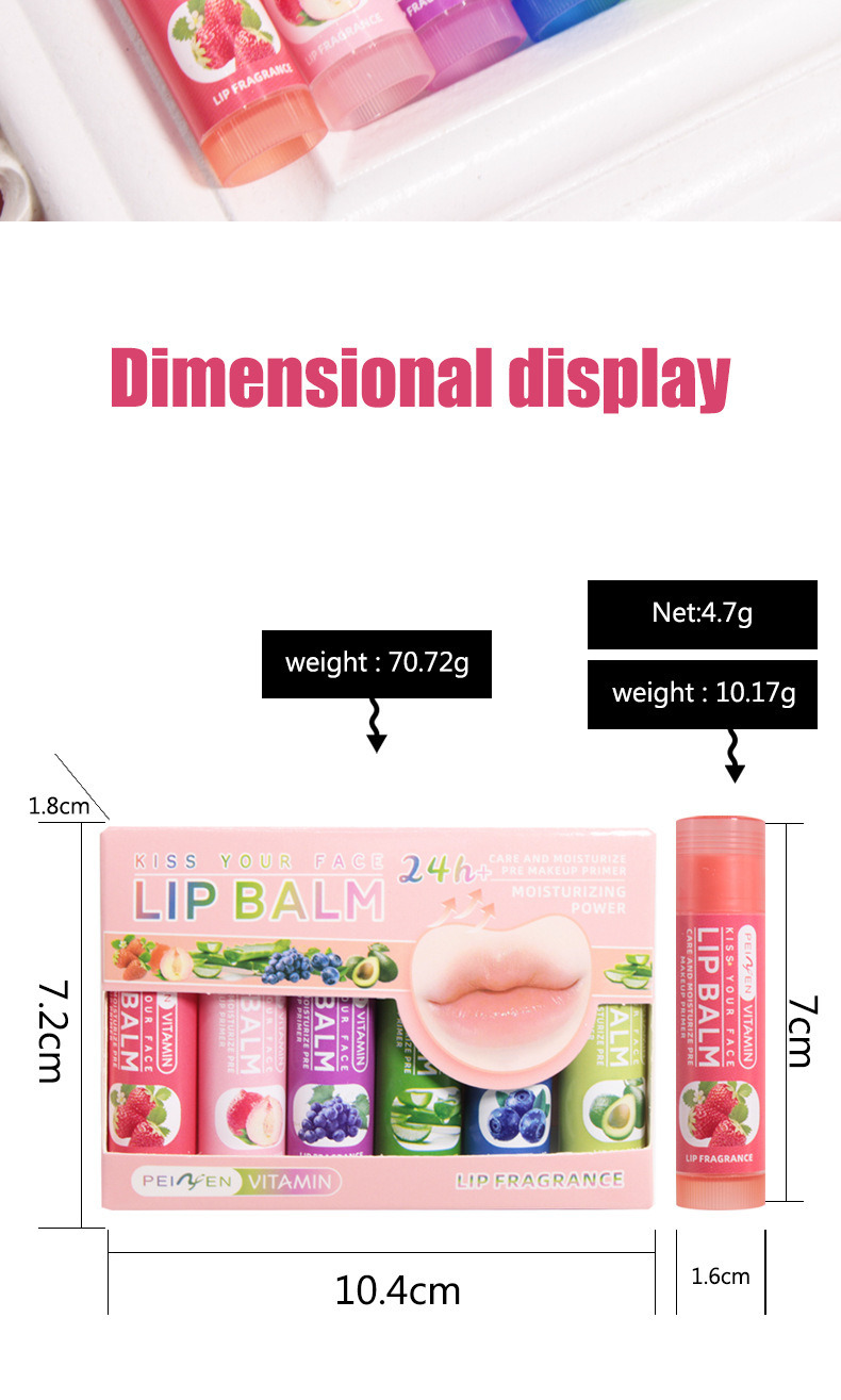 Fruit Scented Moisturising Lip Balm Set For Soft Hydrated Lips_voghion.com