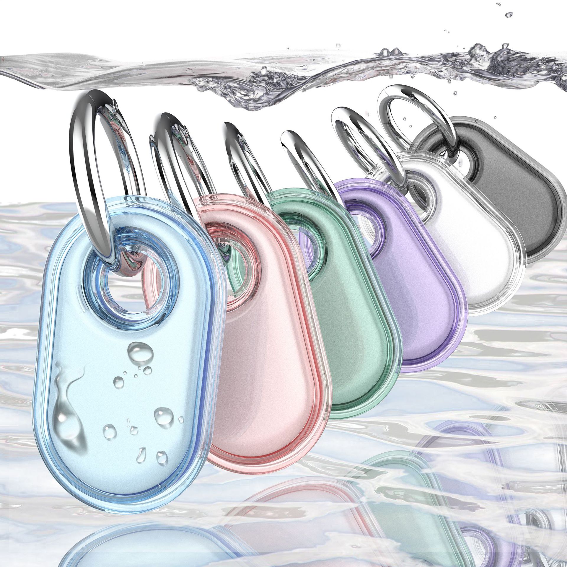 For Samsung SmartTag2 protective cover TPU all-inclusive waterproof positioning tracking anti-lost device key chain protective case