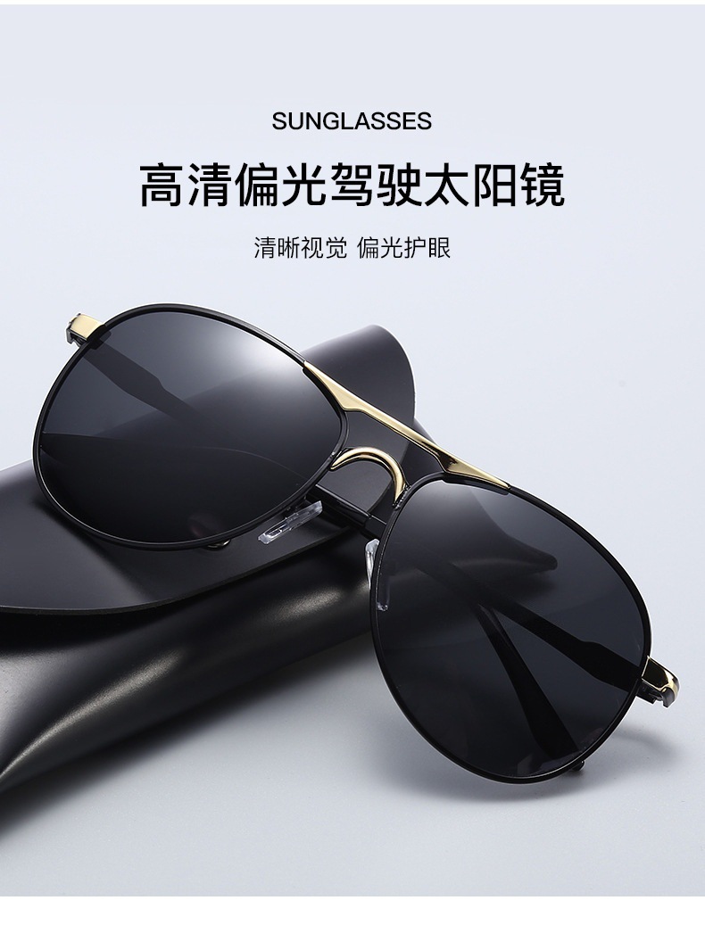 Vintage-Polarisationssonnenbrillen mit Premium-Look für Herren, Pilotensonnenbrille, Fahrerbrille, polarisierte Fahrerbrille im Großhandel
