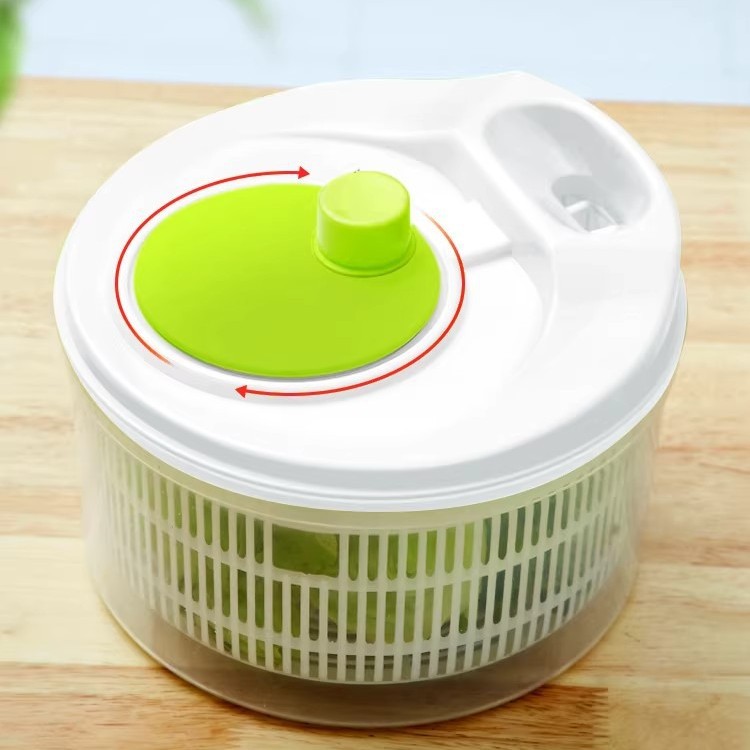 Kitchen Salad Vegetable Tool Dehydrator Household Vegetable Washing Basin Fruit Spinner Manual Water Removal Spinner Dryer