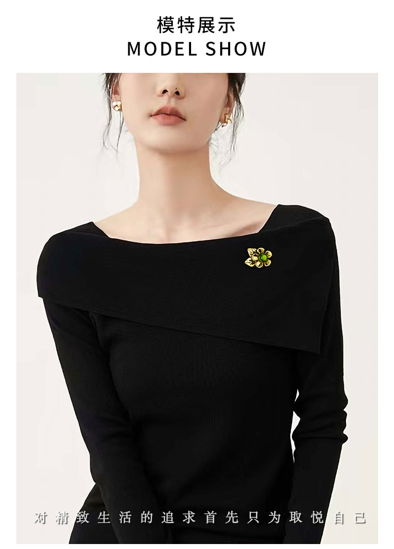 中古风优雅花朵胸针复古文艺气质花卉别针旗袍配饰小众